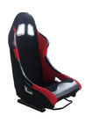 Nero e rosso che corrono i sedili con i singoli sedili avvolgenti sport/del cursore